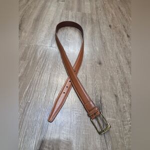 Polo Ralph Lauren Men's Preowned Leather Belt Size 40 Tan